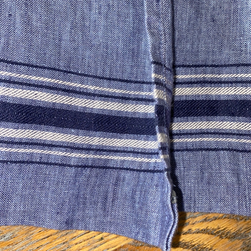 Talbots 100% Linen Wrap Style Side Button Skirt - image 2